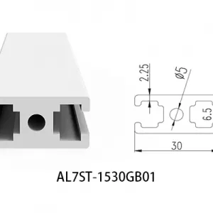 Aluminium T-slot GB standard 1530 extrusions