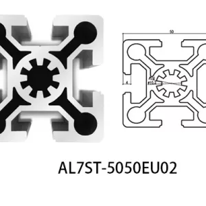 Aluminium T-slot  EU standard 5050 extrusions