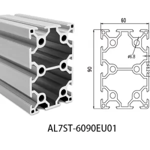 Aluminium T-slot  EU standard 6090 extrusions